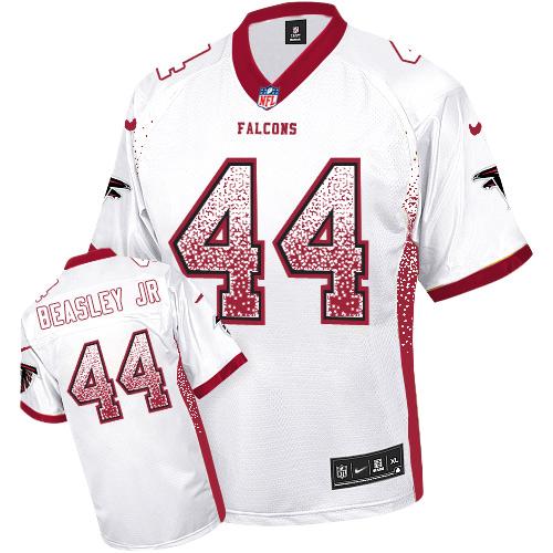 Nike Falcons #44 Vic Beasley Jr White Men's Stitched NFL Elite Drift Fashion Jersey - Click Image to Close
